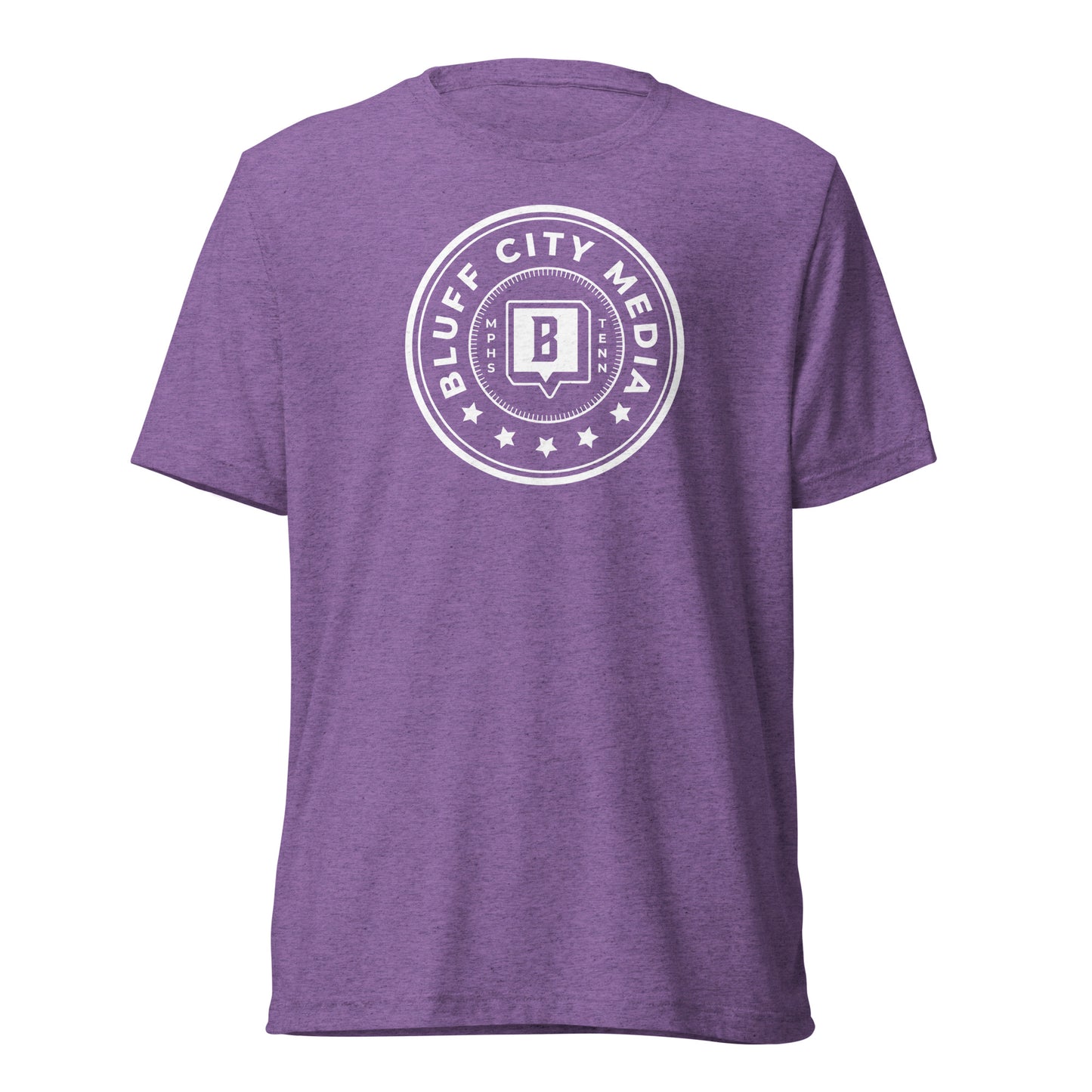 Bluff City Media White Badge Tee