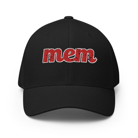 Memphis Distressed Flex Fitted Hat