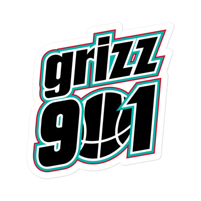 Grizz 901 Sticker